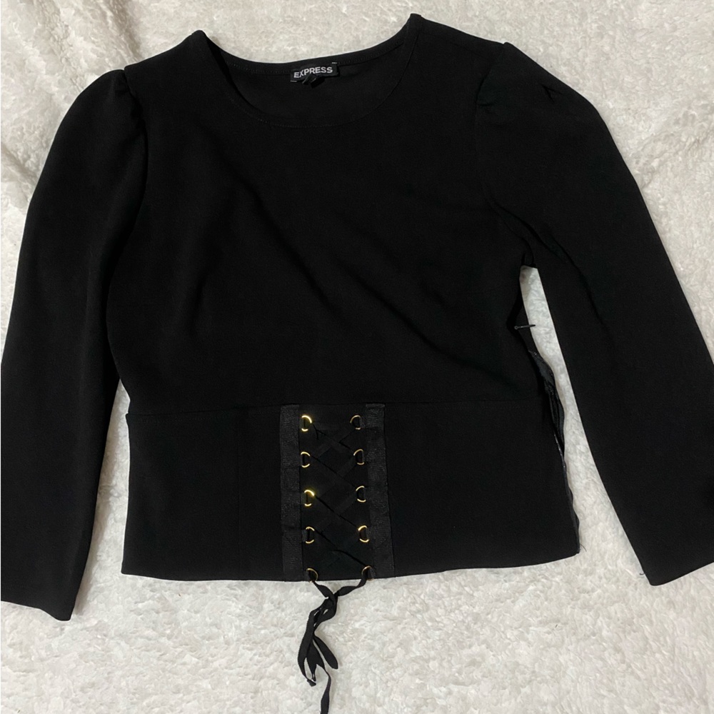Express quarter sleeve corset blouse